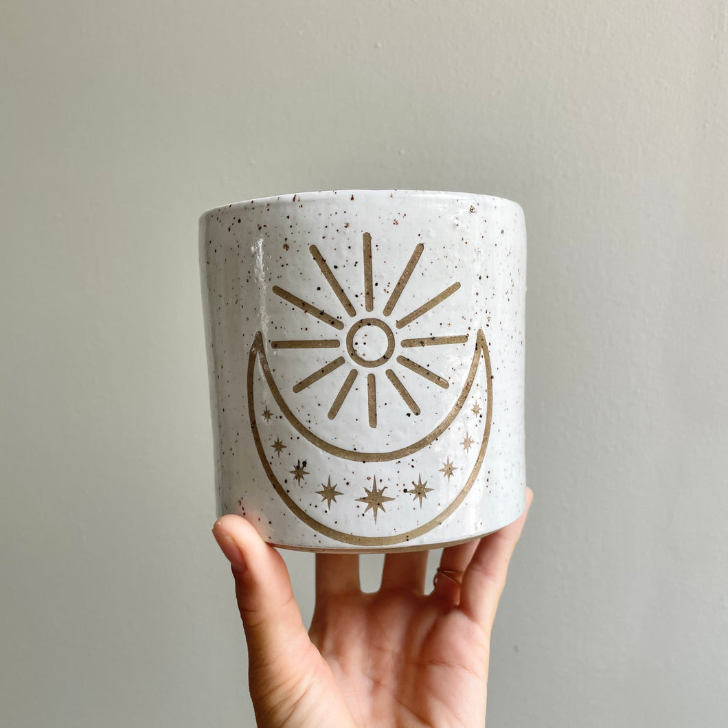 Sun Moon and Stars Planter